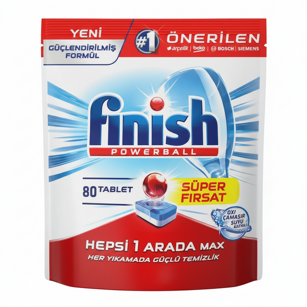 Finish Powerball Hepsi 1 Arada Max 80 Tablet