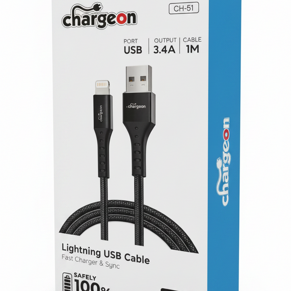 CH51 Hızlı Şarj Kablosu 3.4A Lightning