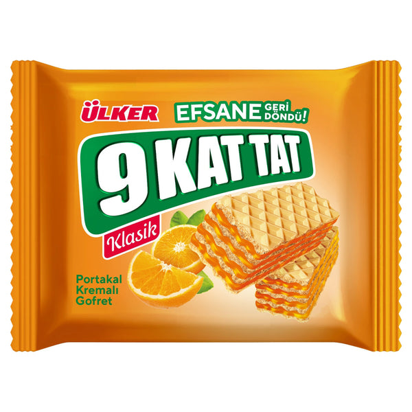 Ülker 9 Kat Tat Portakal Kremalı Gofret 39 gr