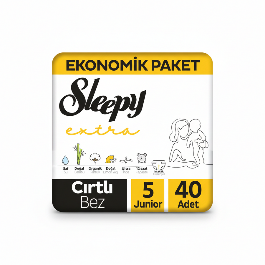 Sleepy Çocuk Bezi Extra Sarı 5 Junior 40 Adt