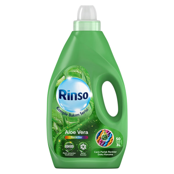 Rinso Sıvı Deterjan Renkliler Aloe Vera 3 lt.