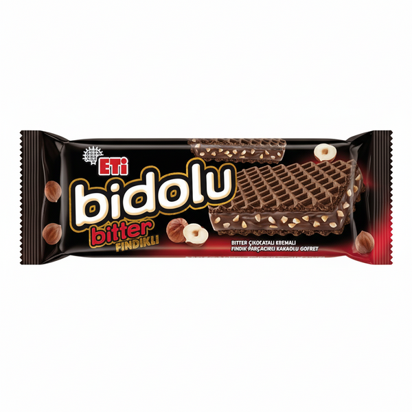Eti Bidolu Bitter Çik. Fındık Parçacıklı Gofret 81gr