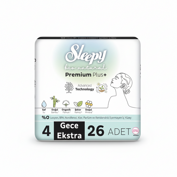 Sleepy Bio Natural Mega Extra Gece 4gece extra 26lı