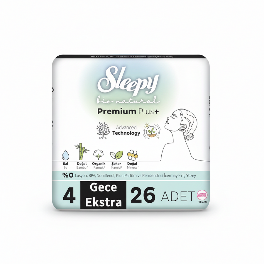 Sleepy Bio Natural Mega Extra Gece 4gece extra 26lı
