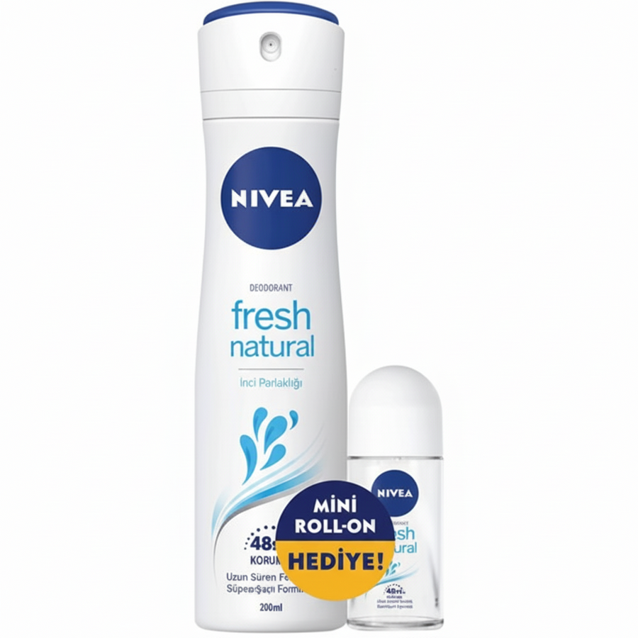 Nivea Fresh Natural Deodorant 150ml+Fresh Natural Roll-on 25ml