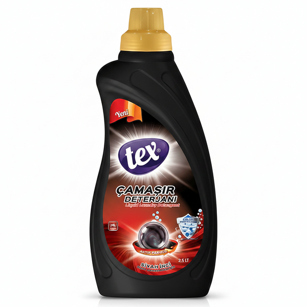 Tex Sıvı Çamaşır Deterjanı Siyah İnci 2,5 LT
