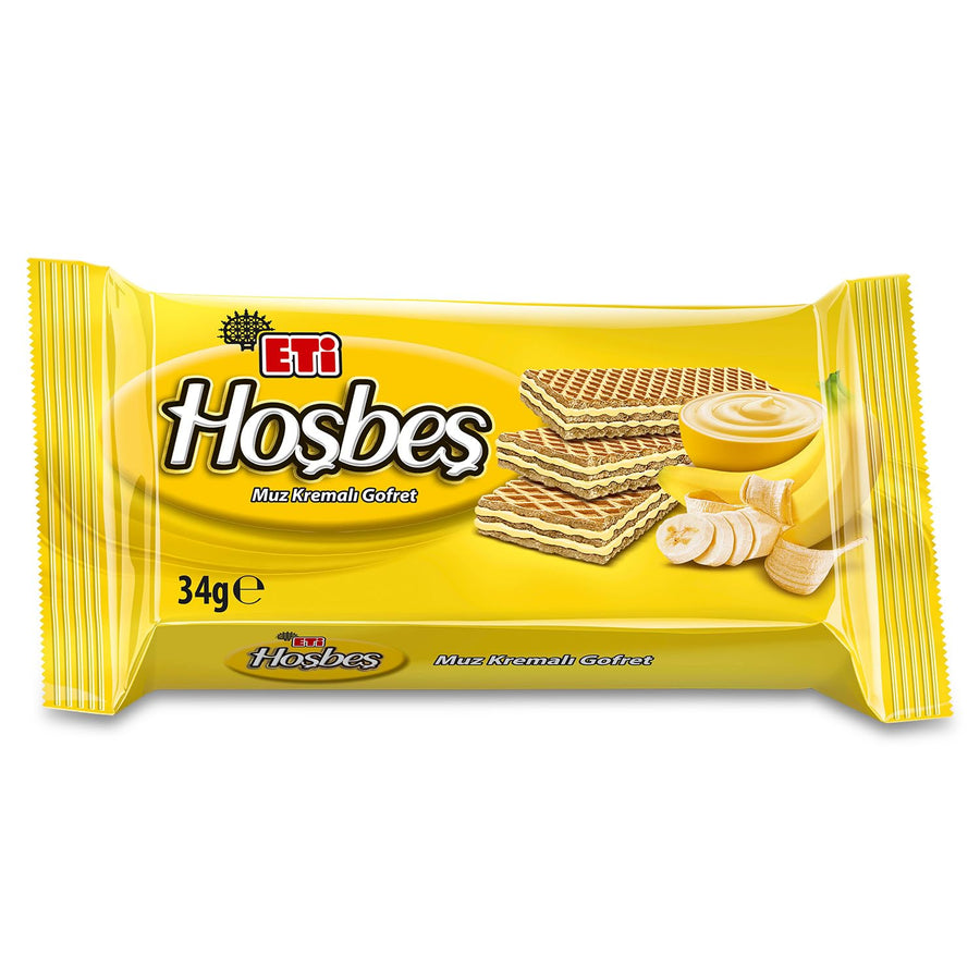 Eti Hoşbeş Muz Kremalı Gofret 34gr