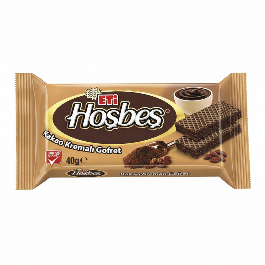 Eti Hoşbeş Kakaolu Gofret 40gr