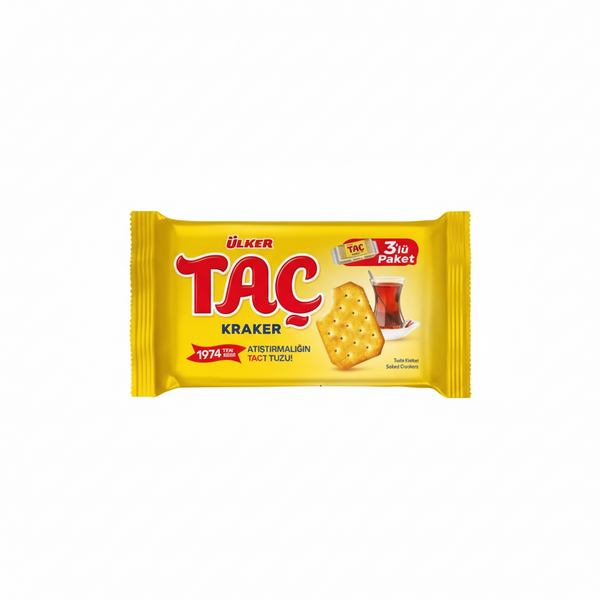 Ülker Taç Kraker Susamlı Çörekotlu 3lü Paket 228 g