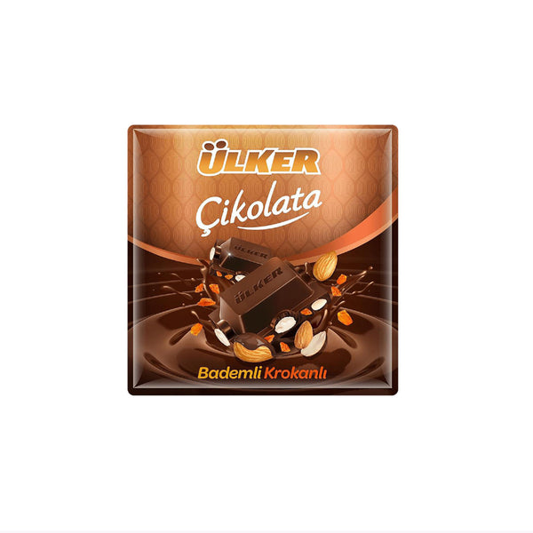 Ülker Çikolata Ballı Bademli Krokanlı Kare 60 gr