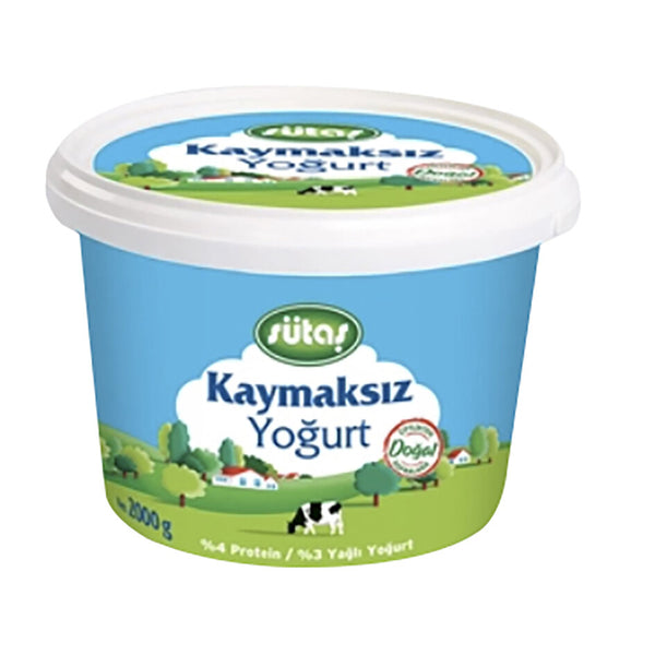 Sütaş Kaymaksız Yoğurt 2000gr