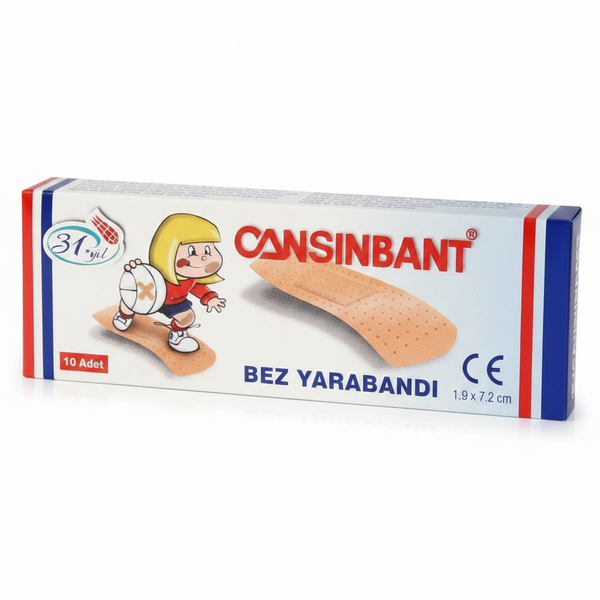 Cansınbant Bez Yara Bandı 10Adet