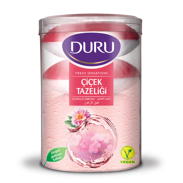 Duru Güzellik Sabunu Çiçek Tazeliği 4x100