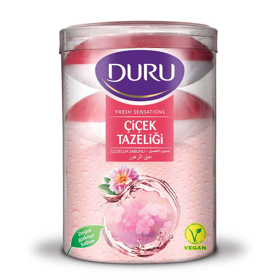 Duru Güzellik Sabunu Çiçek Tazeliği 4x100