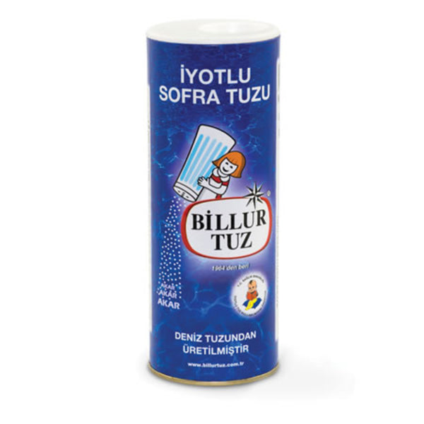 Billur Tuz Karton İyotlu Tuzluk 125 Gr