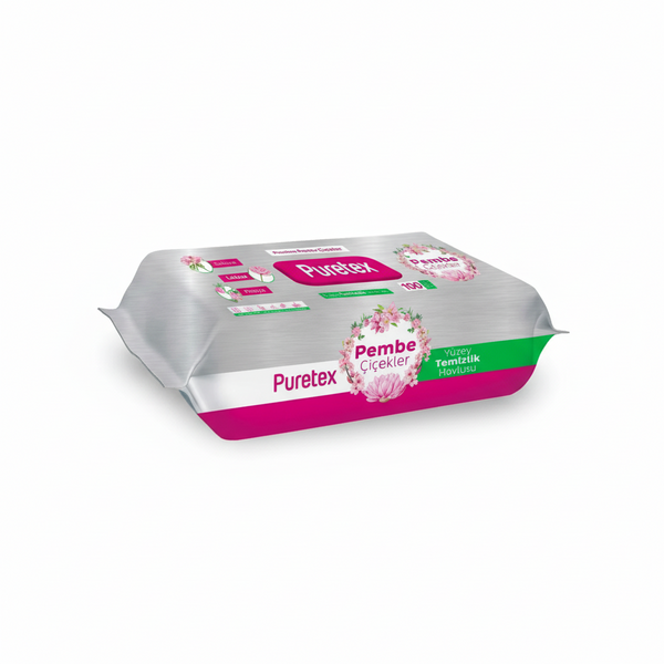 PURETEX YÜZEY TEMİZLİK HAVLUSU SAKURA 100 LÜ