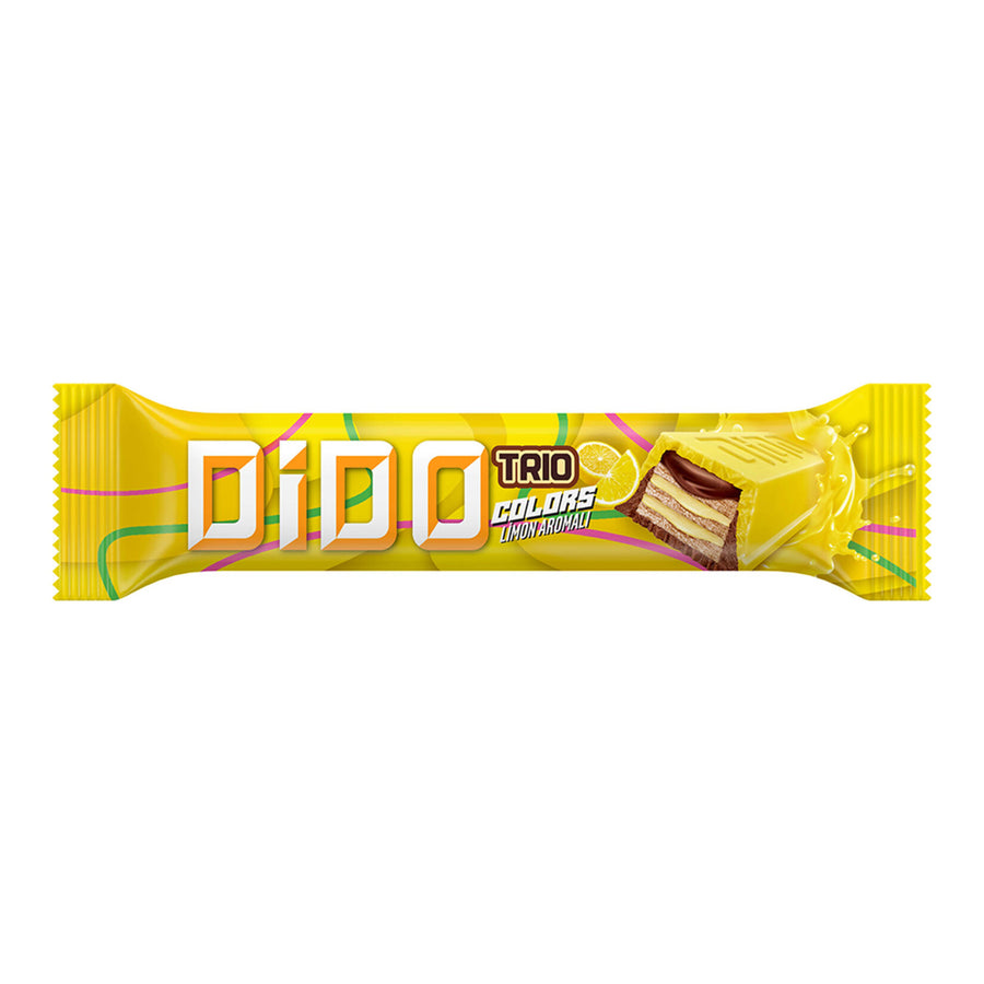 Ülker Dido Trio Colors Limon Aromalı Çikolatalı Gofret 35g