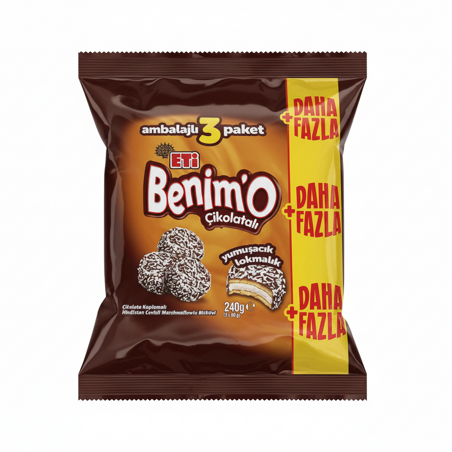 Eti Benimo Çikolatalı Lokmalık 3x80 240 g