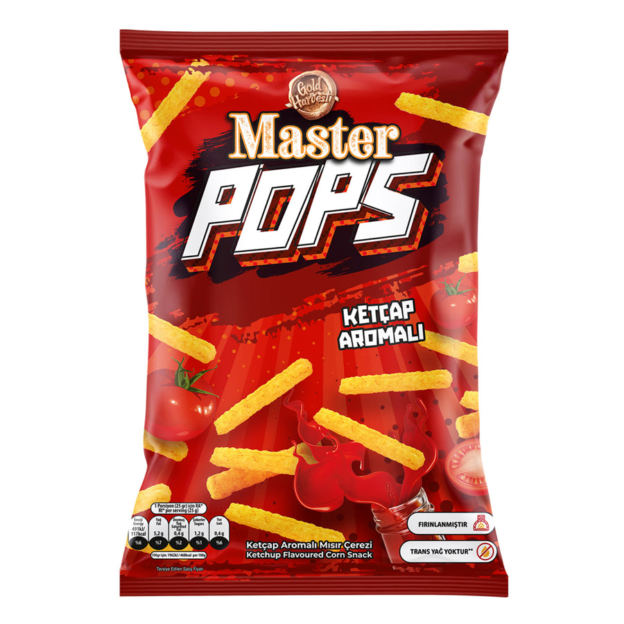 Master Puff Ketçap Aromalı Mısır Çerezi 90gr