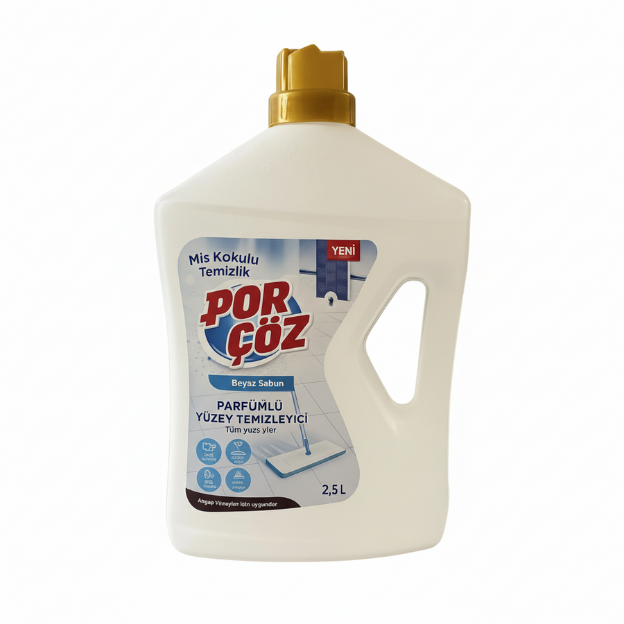 Porçöz Parfümlü Yüzey Temizleyici Beyaz Sabun 2500ml