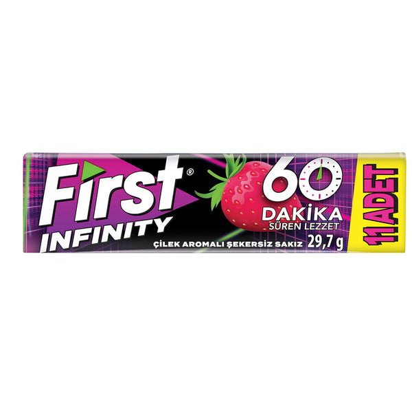 First İnfinity 60 Dakika Çilek Aromalı Sakız 29,7 gr