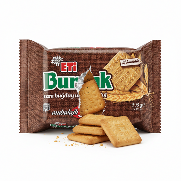 Eti Burçak Klasik Bisküvi 3lü 393 gr