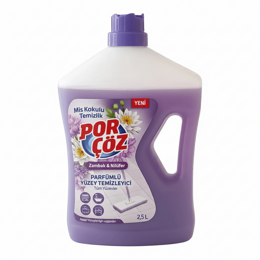 Porçöz Parfümlü Yüzey Temizleyici Zambak Nilüfer 2500ml