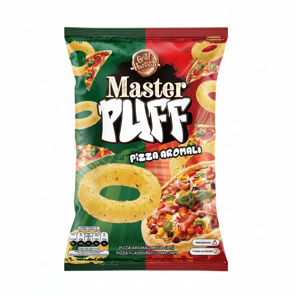 Master Puff Pizza Aromalı Mısır Çerezi 90gr