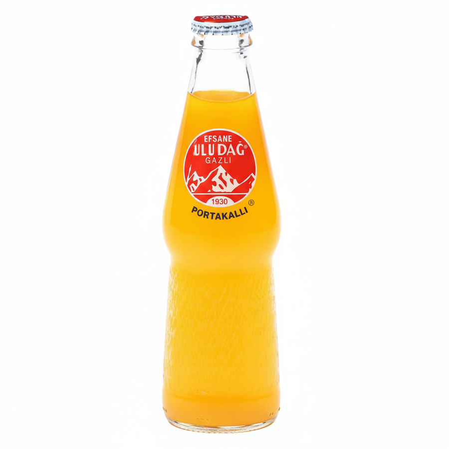 Uludağ Efsane Gazoz Portakal Cam Şişe 250Ml