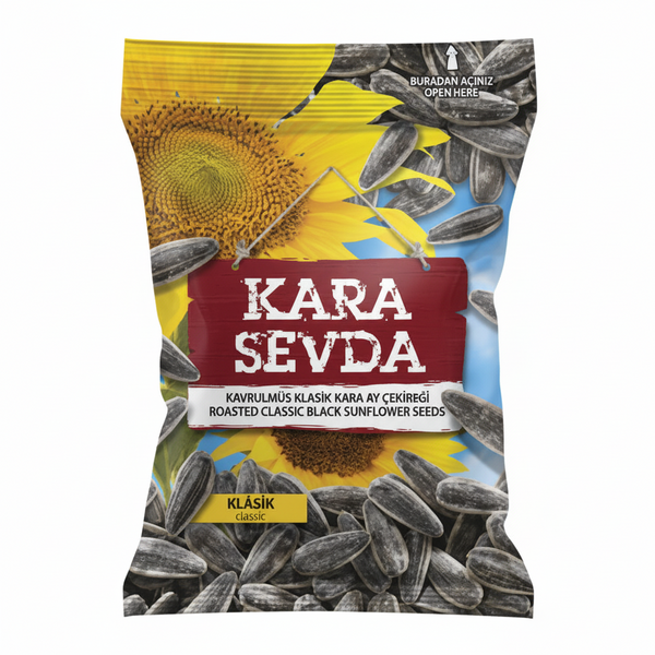 Kara Sevda Kavrulmuş Kara Ayçekirdeği 135 g