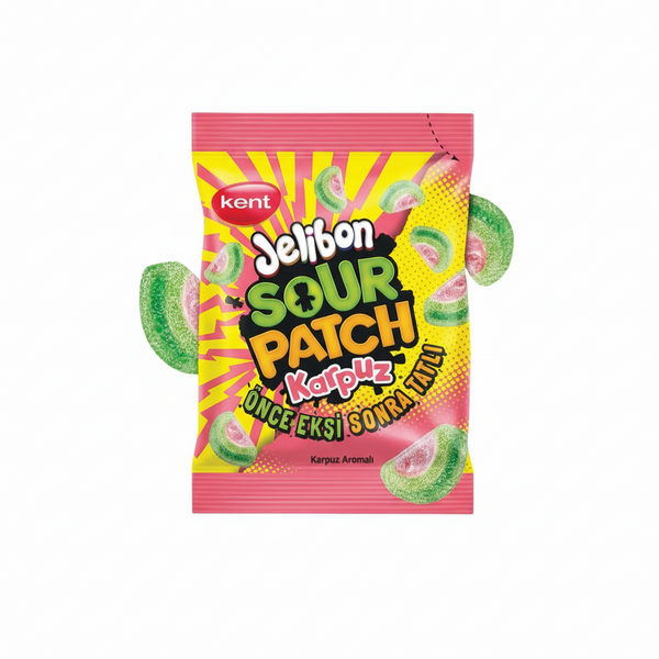 Kent Jelibon Sour Patch Kids Karpuz 24Pstx80g