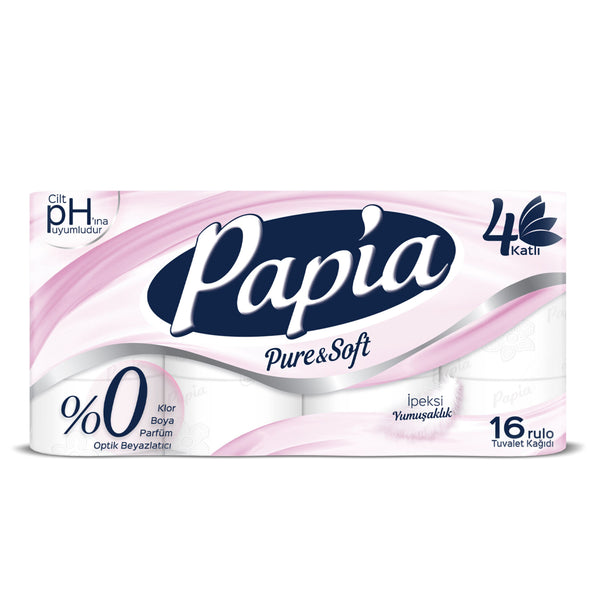 Papia Tuvalet Kağıdı 4 Katlı 16 Rulo