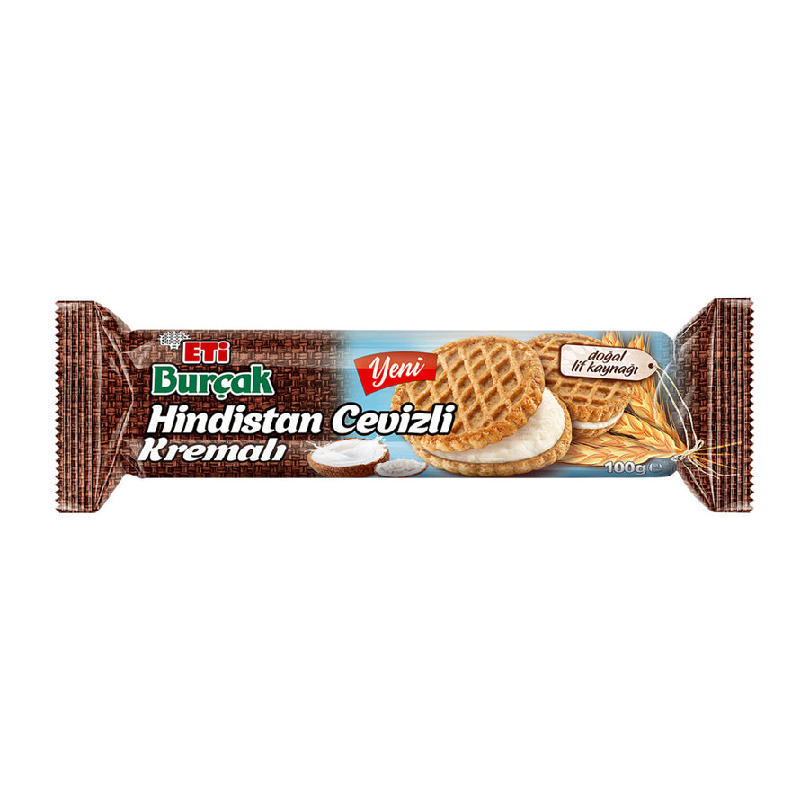 Eti Burçak Hindistan Cev Kremalı Yulaflı Bisküvi100g