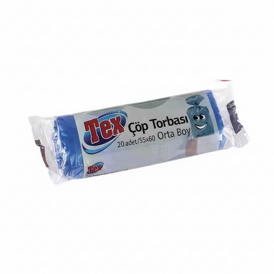 Tex Orta Boy Çöp Poşeti 20 Adet