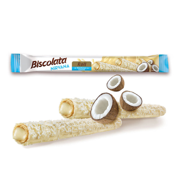 Şölen Biscolata Nirvana Roll Hindistan Cevizli Beyaz Çik. 22,5 gr