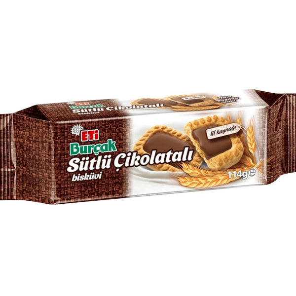 Eti Burçak Sütlü Çikolatalı Bisküvi 114gr