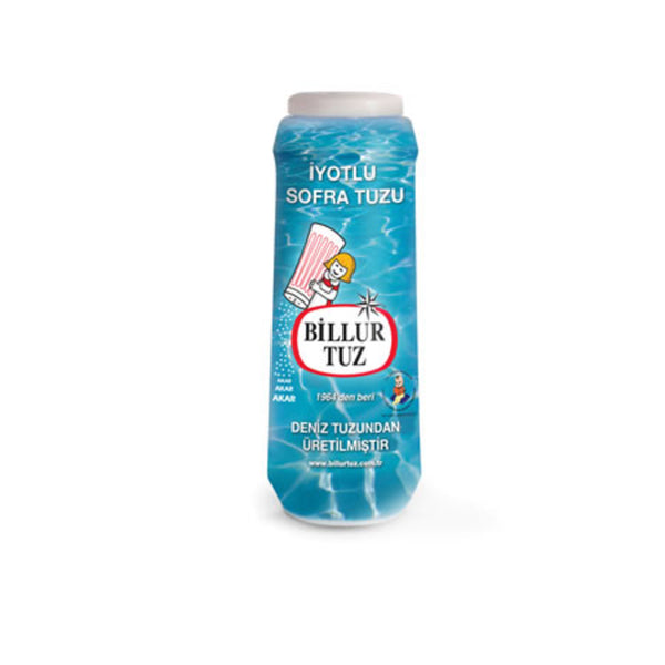 Billur Tuz Plastik İyotlu Tuzluk 500 Gr