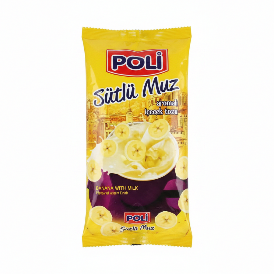 Poli Sütlü Muz Aromalı İçecek Tozu 250g