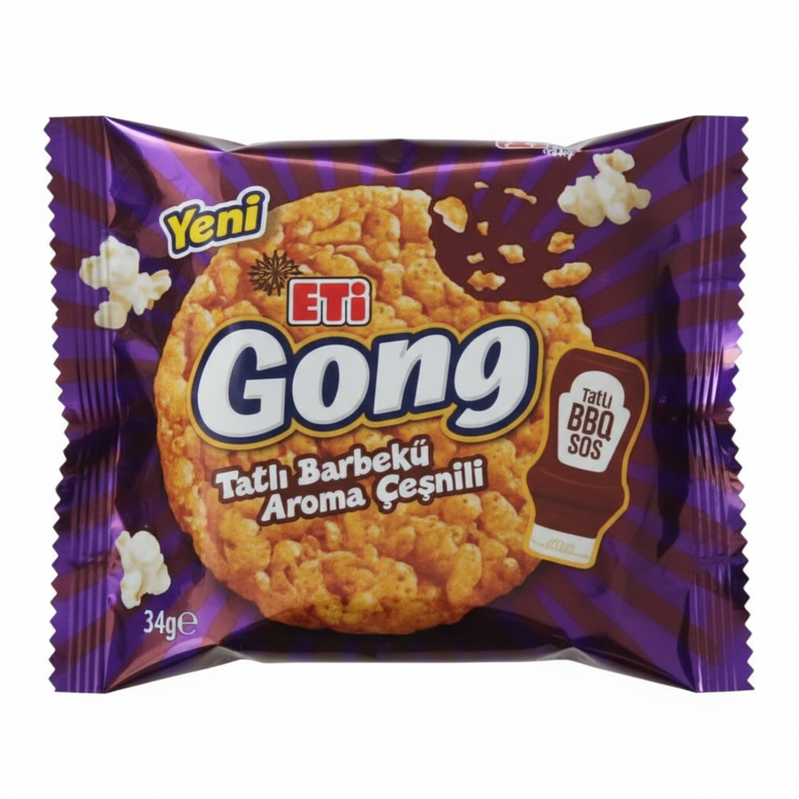 Eti Gong Tatlı Barbekü Aromalı 34gr