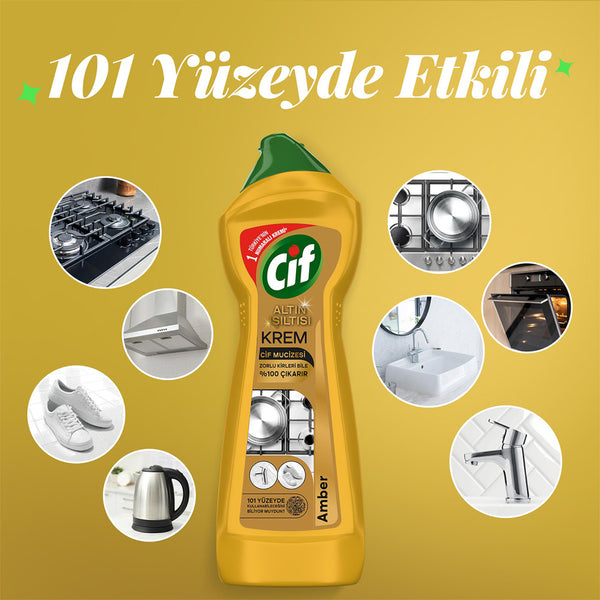 Cif Krem Altın Işıltısı Amber 500ml