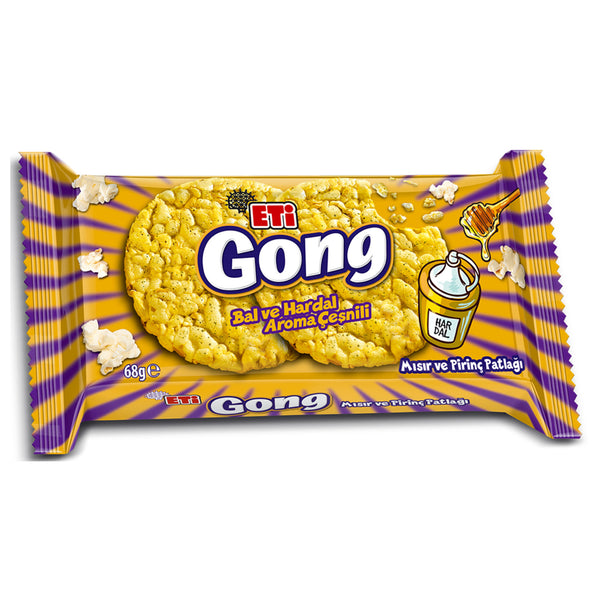 Eti Gong Mısır ve Pirinç Patlağı Bal hardal Aromalı 34gr