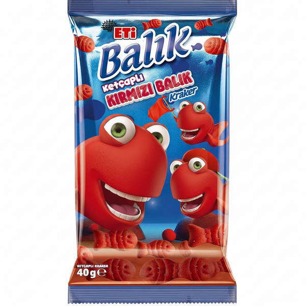 Eti Ketçaplı Kırmızı Balık Kraker 40gr