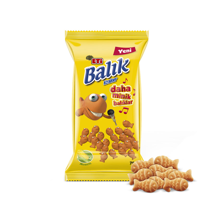 Eti Balık Kraker Mini Mısırlı 70 g