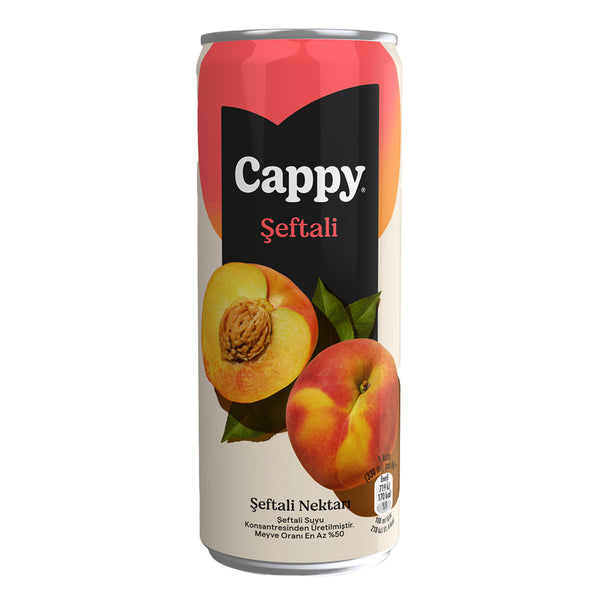 Cappy Şeftali Nektarı Teneke Kutu 330ml