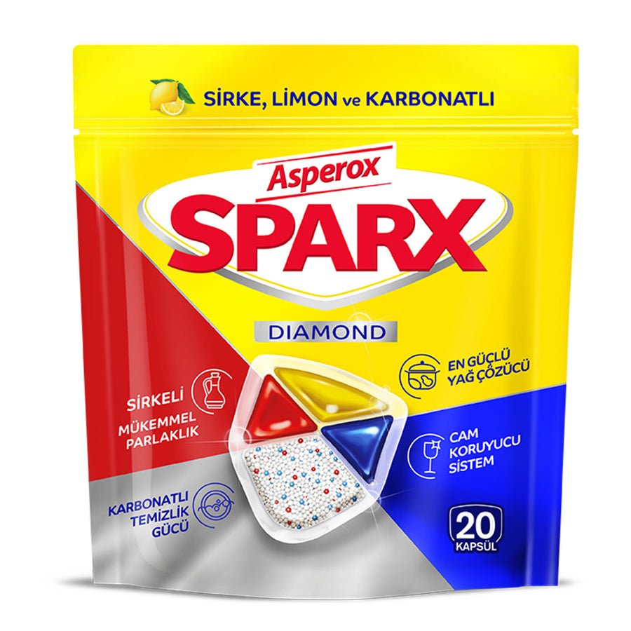 Asperox Sparx Bulaşık Makinesi Kapsülü 20 Kapsül 270gr