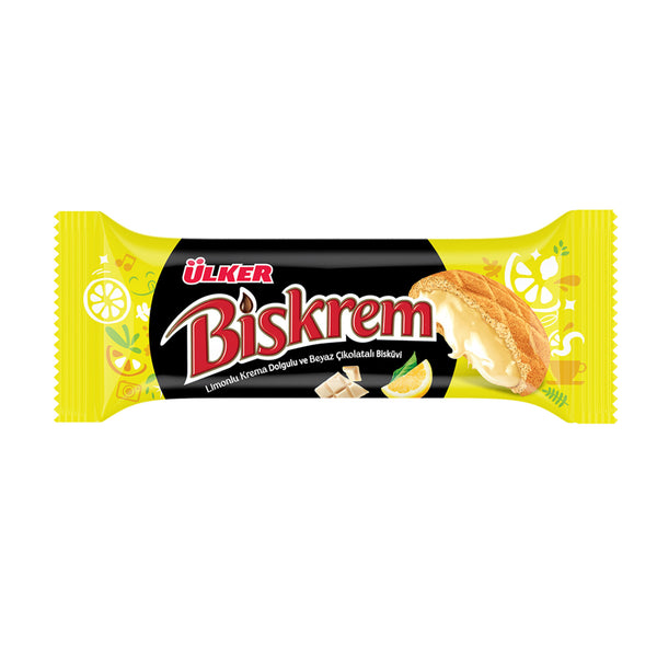Ülker Biskrem Limonlu Beyaz Çikolatalı 94,5 gr.