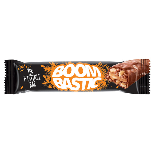 Şölen Boombastic Yer Fıstıklı Pirinç Patlaklı Karamelli Bar 45gr