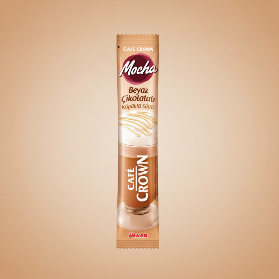 Cafe Crown Mocha Bayaz Çikolata Köpüklü Sütlü Kahve 17gr