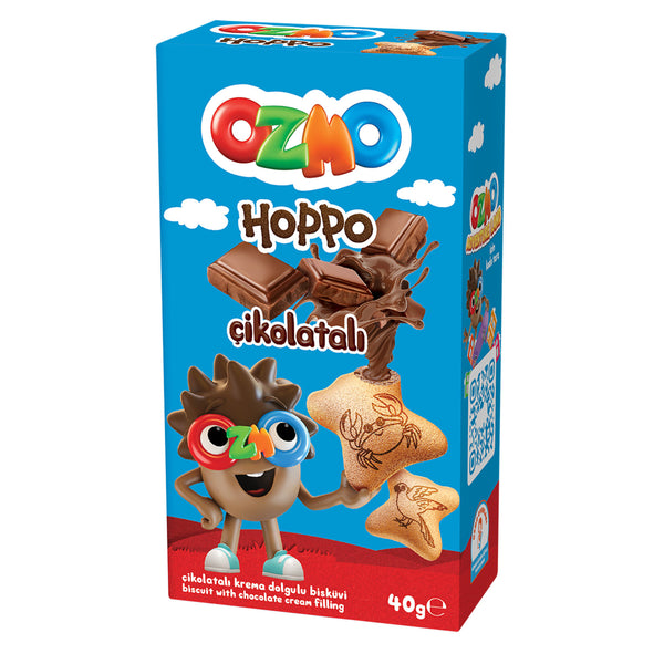 Ozmo Hoppo Çikolata Dolgulu Bisküvi 40gr