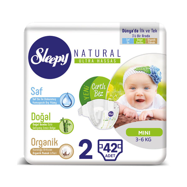 Sleepy Çocuk Bezi Jumbo Yeşil 2 Mini 42 Adt